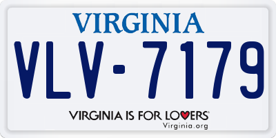 VA license plate VLV7179