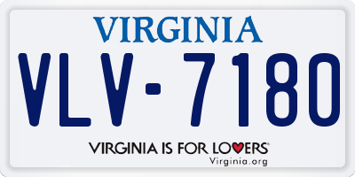 VA license plate VLV7180