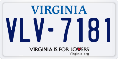 VA license plate VLV7181