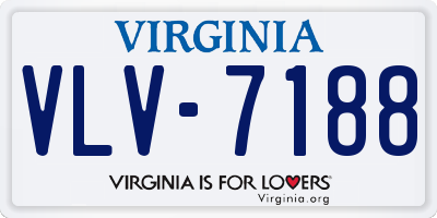 VA license plate VLV7188