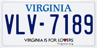 VA license plate VLV7189