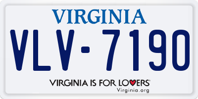 VA license plate VLV7190