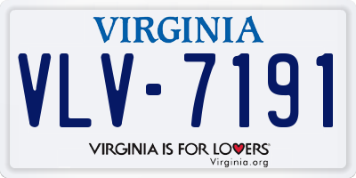 VA license plate VLV7191