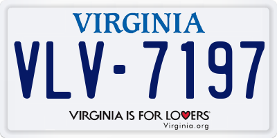 VA license plate VLV7197