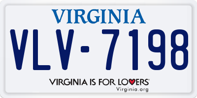 VA license plate VLV7198