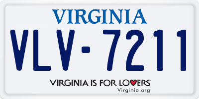 VA license plate VLV7211