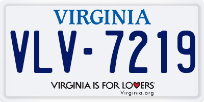 VA license plate VLV7219