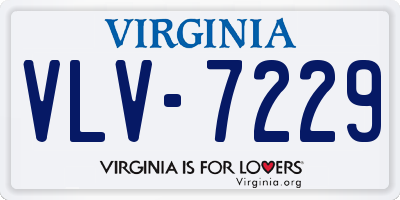 VA license plate VLV7229