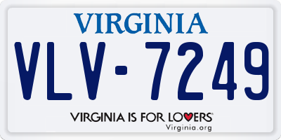 VA license plate VLV7249