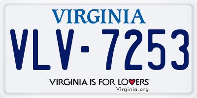 VA license plate VLV7253