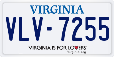 VA license plate VLV7255