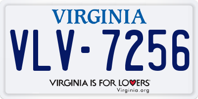 VA license plate VLV7256