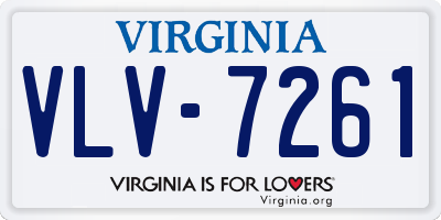 VA license plate VLV7261