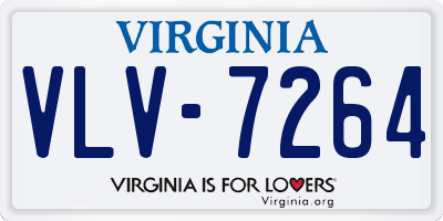 VA license plate VLV7264