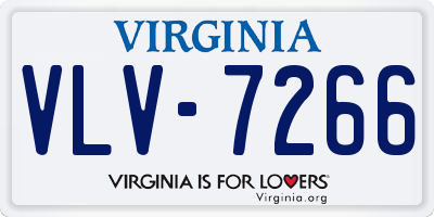 VA license plate VLV7266