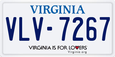 VA license plate VLV7267