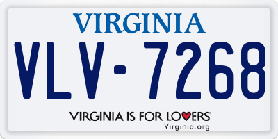 VA license plate VLV7268