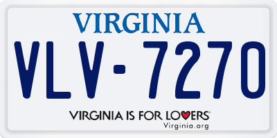 VA license plate VLV7270