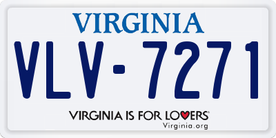 VA license plate VLV7271