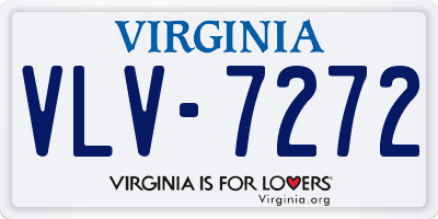 VA license plate VLV7272