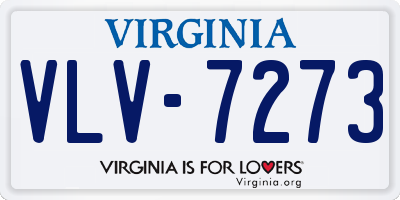 VA license plate VLV7273