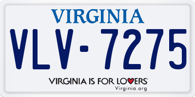 VA license plate VLV7275