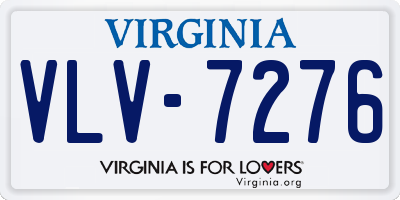 VA license plate VLV7276