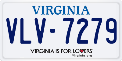 VA license plate VLV7279