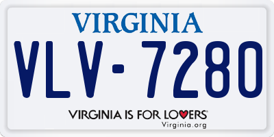 VA license plate VLV7280