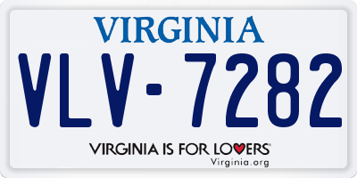 VA license plate VLV7282