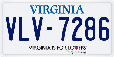 VA license plate VLV7286