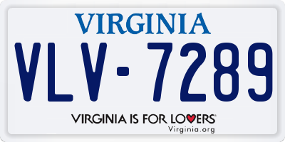 VA license plate VLV7289