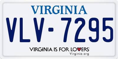 VA license plate VLV7295