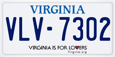 VA license plate VLV7302