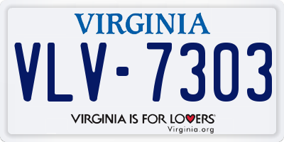 VA license plate VLV7303