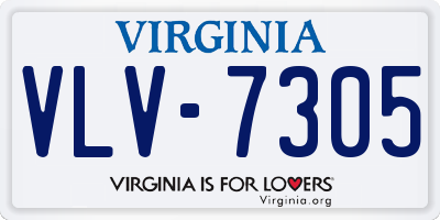 VA license plate VLV7305