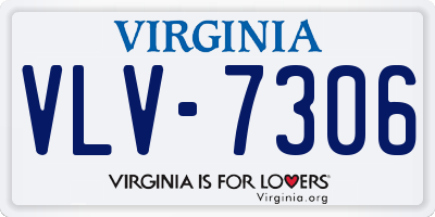 VA license plate VLV7306