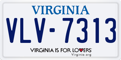 VA license plate VLV7313