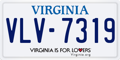 VA license plate VLV7319