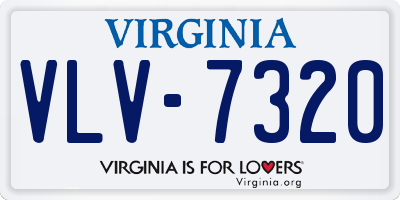 VA license plate VLV7320