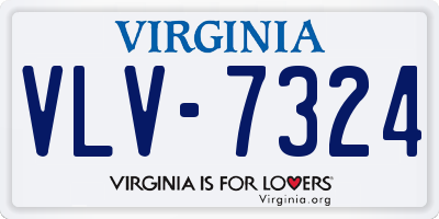 VA license plate VLV7324