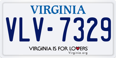 VA license plate VLV7329