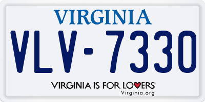 VA license plate VLV7330