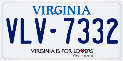 VA license plate VLV7332