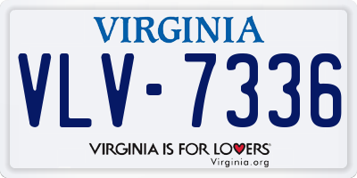 VA license plate VLV7336