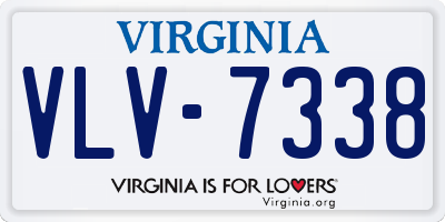 VA license plate VLV7338