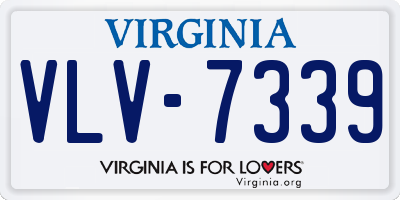 VA license plate VLV7339