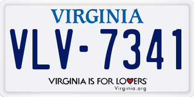 VA license plate VLV7341