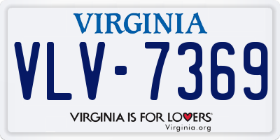 VA license plate VLV7369