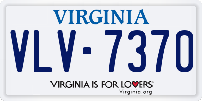 VA license plate VLV7370